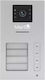 Post Exterior Interfon Video 4 Familii Wireless Wifi Ip65 2mp Full-HD IR 2 Butoane Mentor Sy046