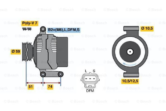 Αυτοματος Δυναμο Gauss 14v Ford Mondeo-mer Spri Ga234-3894