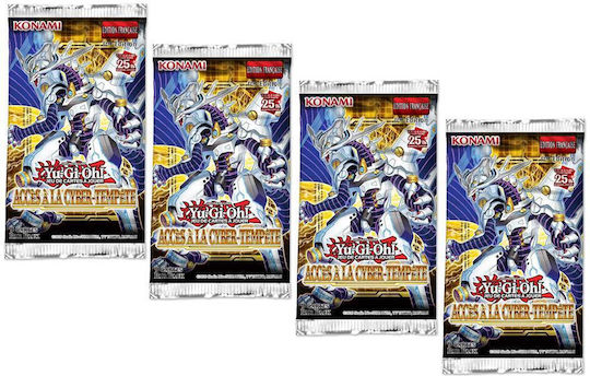 Yu-gi-oh Set 4 Boosters Playing Cards Access To Cyber Storm Multicolour