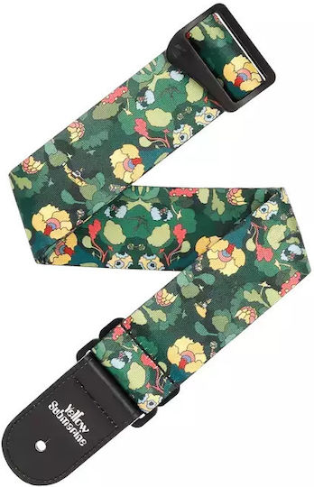 D'addario 50bys03 Beatles Yellow Submarine 55th Ann Guitar Bass Strap Pepperland Woods