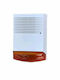 Artion Systems Alarm Siren Batterie Outdoor with Orange Light