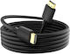 Swissten HDMI 2.1 Кабел 8K 60Hz Телевизори Златно Покрити Конектори 2м Черен