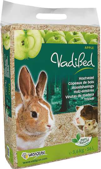 Vadigran Vadibed Woodshavings Apple Scented Wood Bedding 56lt/3.6kg