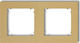 Mini Doppel Gold Wechselrahmen 29mr-2