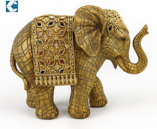 Galifas Dekorativer Elefant aus Polyresin 23x18x20cm 1Stück