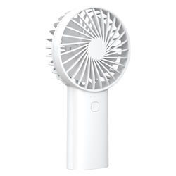 Akashi Portable Fan 2 In 1 Battery 4000mAh Charge USB-C Torch White Akashi Portable Fan 2 In 1 Battery 4000mAh Charge USB-C Torch White