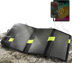 Avizar 20w Waterproof Foldable Dual Usb Solar Charger Outdoor Use Black Avizar 20w Waterproof Foldable Dual Usb Solar Charger Outdoor Use Black