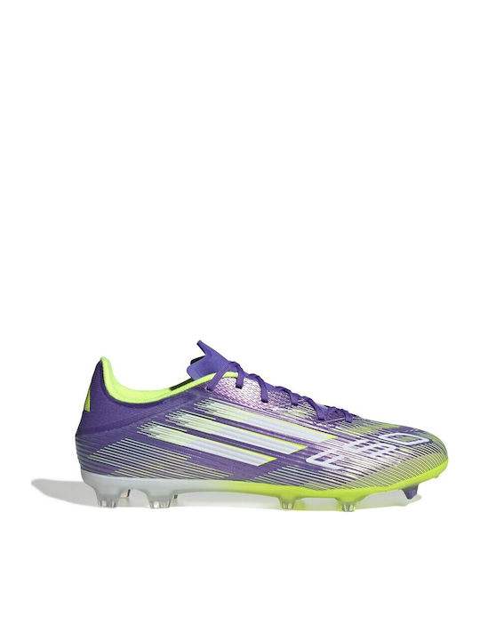 adidas F50 League FG/MG Football Shoes with Purple Cleats adidas F50 League FG/MG Football Shoes with Purple Cleats