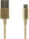 Thomson Обратим Микро USB Кабел 2а Златен