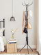 Songmics Cuiere de podea Metal Negru 49x49x182cm