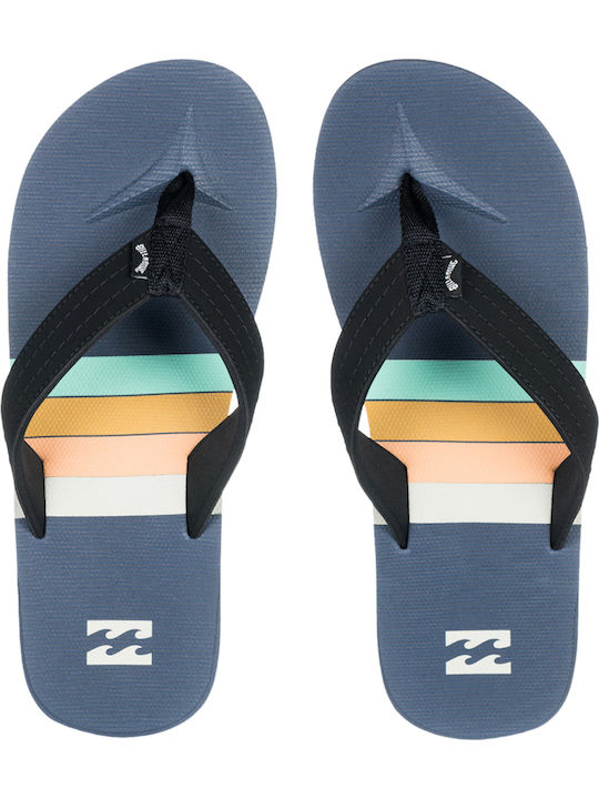 Billabong All Day Theme Men's Flip Flops Blue