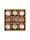 Ornament suspendat Glob Plastic Auriu 8buc Set 9buc