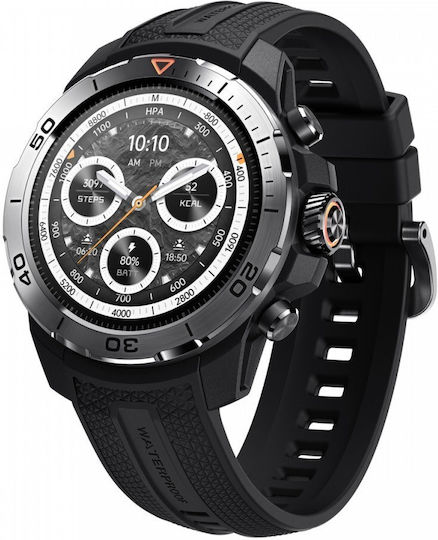 Mibro GS Explorer Stainless Steel 47mm Waterproof Smartwatch with Heart Rate Monitor (Black)