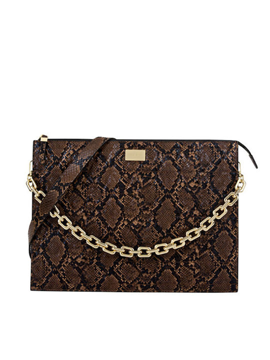 Ideal Sweden 16” Computer Sleeve Leia Model Snake Design Strap Brown Ideal Sweden 16” Computer Sleeve Leia Model Snake Design Strap Brown