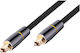 Avizar Braided Nylon Optical Audio Cable Gold Plated Connectors 5m Black
