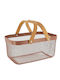Arti Casa Καλάθι Αποθήκευσης Bamboo Καφέ 39x25x19.5cm