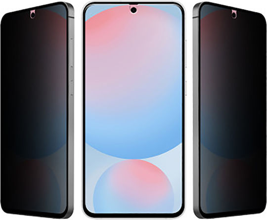 Eiger 2.5D Закалено Стъкло Galaxy S24 Plus S25 Plus Поверителност Ултра Устойчиво Прозрачно Черно