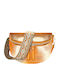 Gallantry Fanny Pack Glamour Shiny Shoulder Strap Orange