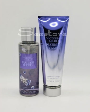 Victoria's Secret Platinum Berries Set De Parfumuri Pentru Femei Cu Loțiune De Corp