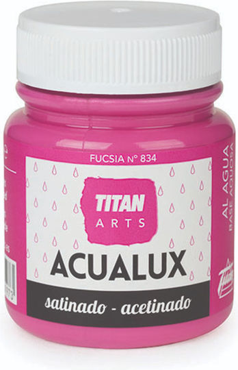 Aqualux Titan Arts Satin Watercolor & Crafts Satinado 75ml Fuchsia No834
