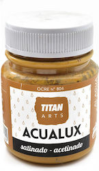 Натурална Сатенена Боя За Ръчна Изработка Aqualux Titan Arts Satinado 75мл Охра No804 Натурална Сатенена Боя За Ръчна Изработка Aqualux Titan Arts Satinado 75мл Охра No804