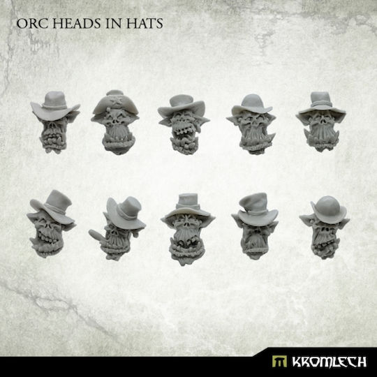 Kromlech Orc Heads In Hats 10