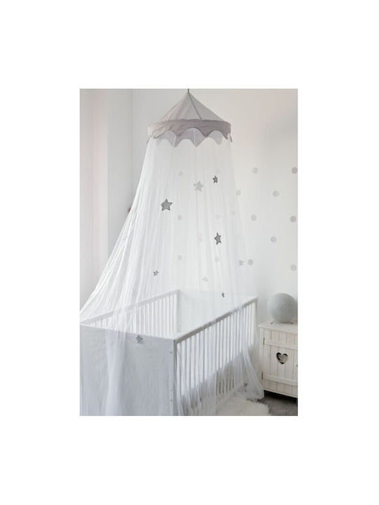 Trois Kilos Sept Baby Moskitonetz Zimmer Weiß
