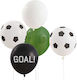Set 5 Luftballons Latex Schwarze 30cm