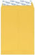 Envelope Bag Type with Adhesive 1pcs in Yellow Color