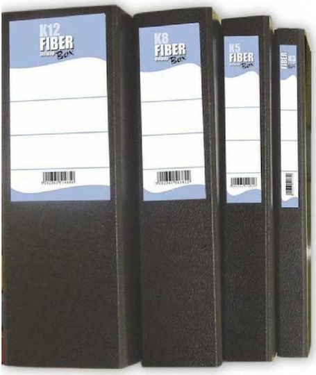 Unipap File Box with Rubber Band 25x35x3cm Fiber K3