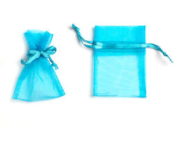 Organza Pouch With Ribbon 7.5x5 Cm Set Of 10 Pi...