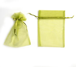 Organza Pouch With Ribbon 17cm X 12cm Set Of 10...