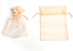 Πουγγί Οργάντζας Κορδελίτσα 14cm X 11.5cm Σετ 1...