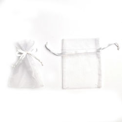 Punguță Din Organza Cu Panglică 10cm X 7.5cm Se...