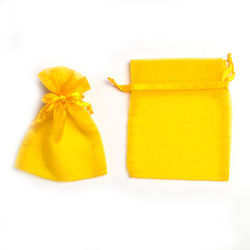 Πουγγί Οργάντζας Κορδελίτσα 14cm X 11.5cm Σετ 1...