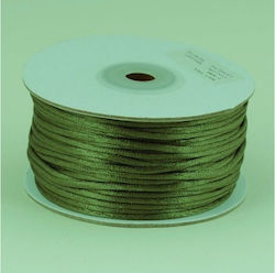 Kyriacou Satin Mouse Tail Laces 2mmx50m Green Olive Mstxxxxx-xx2x50-64xxxx