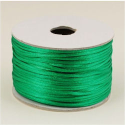 Kyriacou Satin Mouse Tail Laces 2mmx50m Green Mstxxxxx-xx2x50-63xxxx