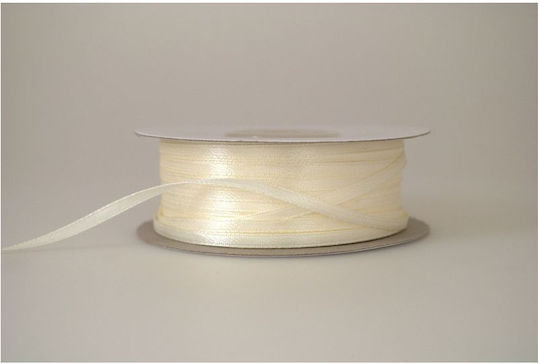 Kyriacou Satin Double Face Ribbon 3mmx100m Ivory Sanxxxxx-xx3100-02xxxx