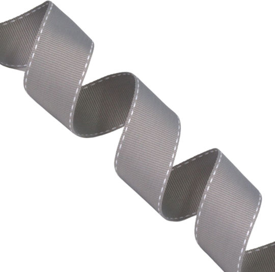 Gro Double Face Ribbon Stitch 25mm 50m 53783xxx-x25x50 Gray