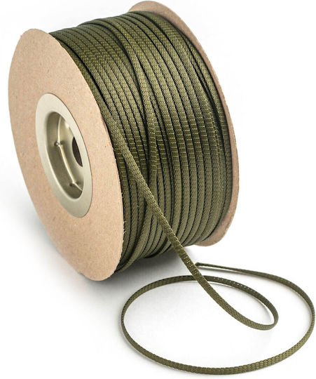 Schnürsenkel Satin Matt Plüsch 3mm 100m Kor00sxx Khaki