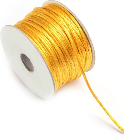 Κορδόνι Σατέν Ποντικοουρά 2mm 50m Mstxxxxx-xx2x50 Χρυσό
