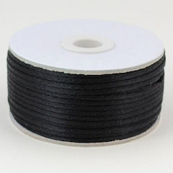 Satin Mouse Tail Lace 2mm 50m Mstxxxxx-xx2x50 Black Satin Mouse Tail Lace 2mm 50m Mstxxxxx-xx2x50 Black