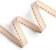 Linen Ribbon Zigzag Two-Tone 15mm 20m Hb21x05x Fuchsia