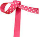 Kyriacou Gros Polka Dot Ribbon 25mmx25m Fuchsia White Jgroxx11dotb-x25x50-2401xx