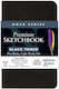 Stillman & Birn Sketch Pad Mixed Media Nova 46 Black Sheets Cold Pressed 9x14cm 150gr