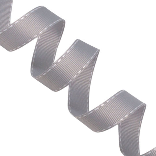 Bandă Gro Reversibilă Cusută 15mm 50m Gri
