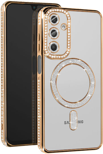 Avizar Diamond Case Samsung Galaxy A16 Magsafe Contour Strass Gold