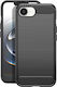 Avizar Handyhülle iPhone 16e Silikon Design Gebürsteter Carbon Schwarz