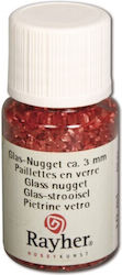 Glitzer Glasnugget 3mm Rote