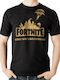 Fortnite T-shirt Nur Einer Kann Überleben Schwarzes
